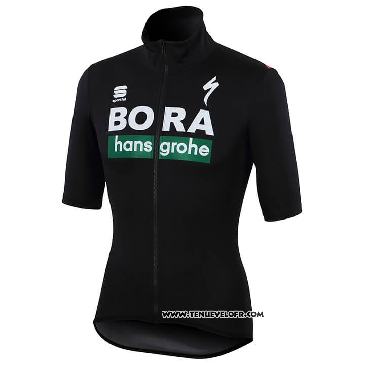 2018 Maillot Ciclismo Bora Noir Manches Courtes et Cuissard